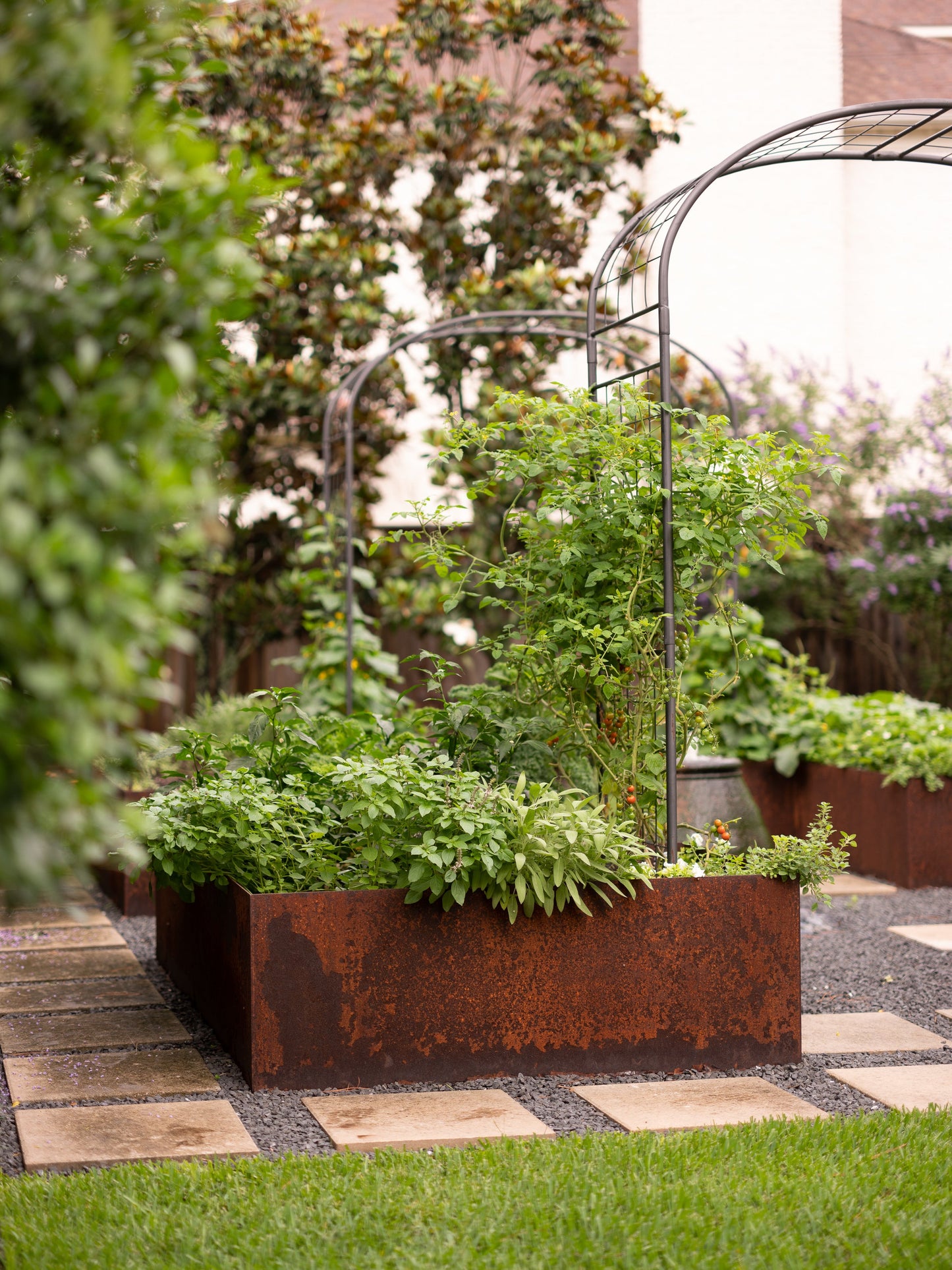 Formal Potager Arch Trellis