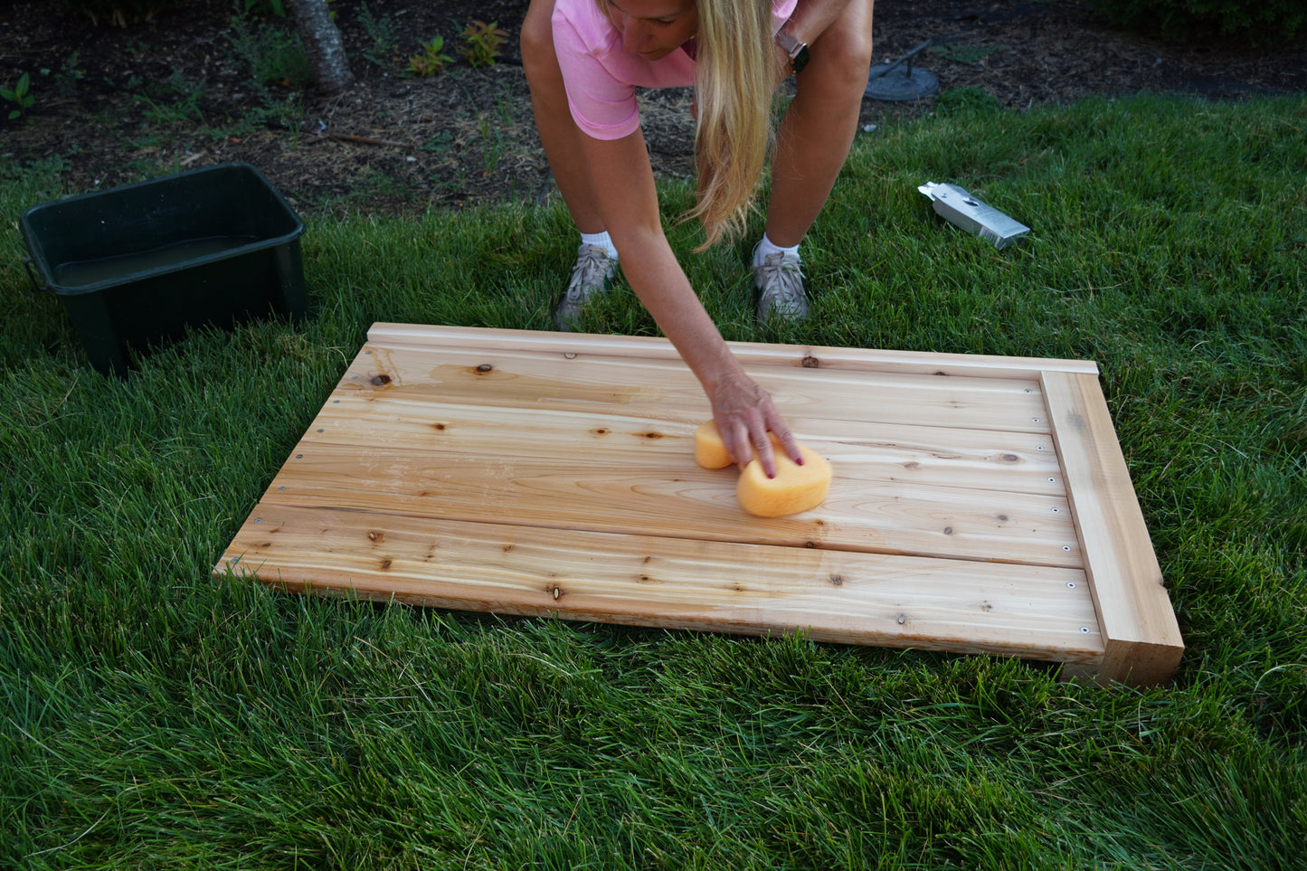 Gardenary L-Shape Cedar Kitchen Garden Raised Bed